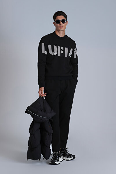 Lufian Ανδρική αθλητική φόρμα Rex Μαύρο