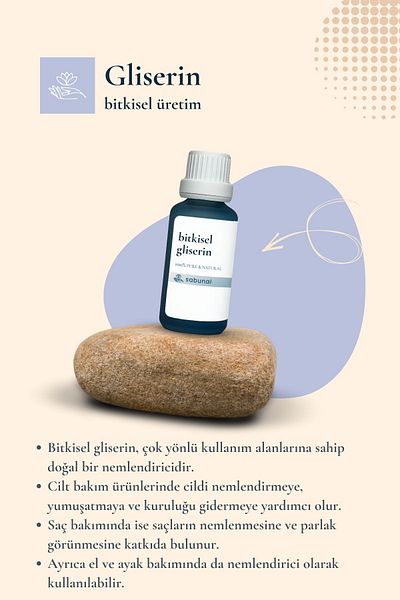 sabunal Glycerin 30 ml - Highly Moisturizing Anti-Wrinkle Herbal Production of Vegetable Origin