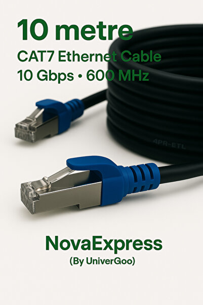 CAT7 ETHERNET KABLOSU 10 METRE FABRİKASYON ÜRÜN