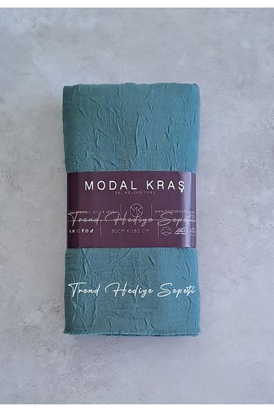 Trend Hediye Sepeti Bamboo Kraş Shawl Turquoise Color