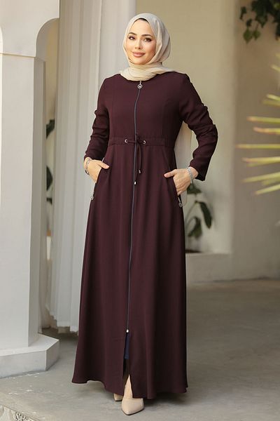Neva Style Τσέπη Dark Plum Hijab Ferace 60125km