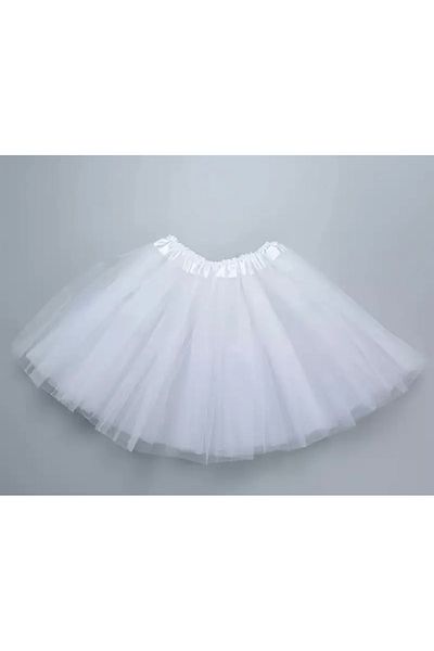 miaras baby Fusta tutu albă pentru fetiță