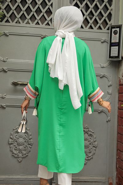 Neva Style تونيك حجاب أخضر - موديل210061Y
