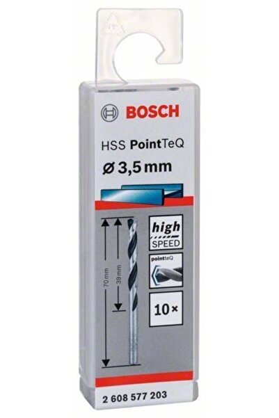 Bosch HSS PointTeQ Matkap Uç Metal 3.5x39x70mm 10 Parça
