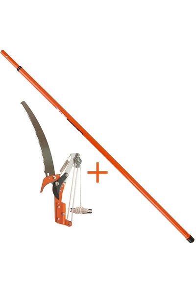 Meşem High Branch Pruning Shears Set with Rope Chainsaw