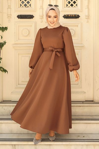 Neva Style Rochie Hijab Maro - Curea, Model Nr: 23102KH