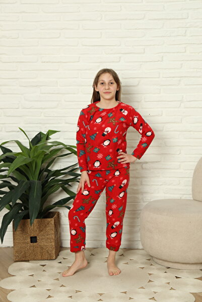 sleeproom ÇOCUK KIŞLIK KALİTELİ POLAR PİJAMA TAKIMI