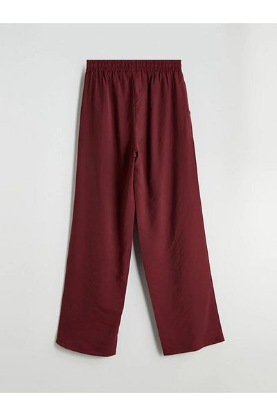 LC Waikiki Lcw vision women's elastic waist trousers in burgundy