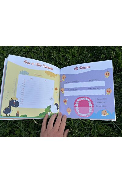 BEBİSBOOK ذكريات طفلي الأولى - مذكرات الحمل - أجندة الطفل - كتاب ذكريات الطفل - مذكرات الطفل