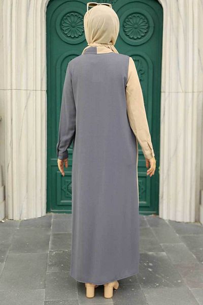 Neva Style Rochie Hijab afumată colorată bloc 3437fu