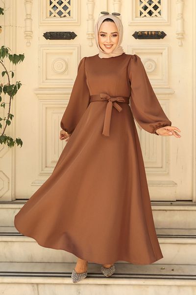 Neva Style Rochie Hijab Maro - Curea, Model Nr: 23102KH