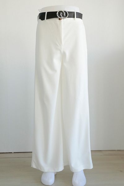 Neva Style بنطلون حجاب أبيض 1087b