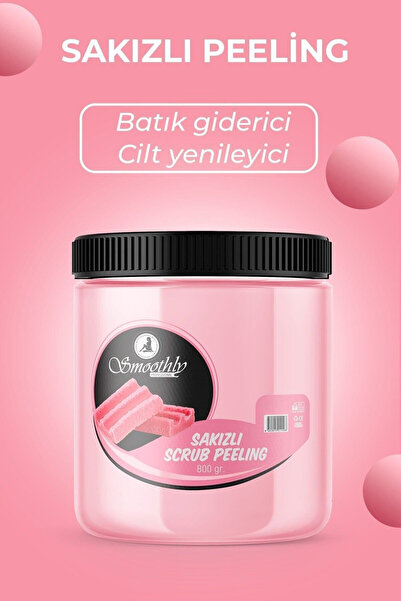 Smoothly Epilasyon Sonrası Batık Peelingi Doğal Yosunlu Peeling 800ml & Sakız Peeling 800ml