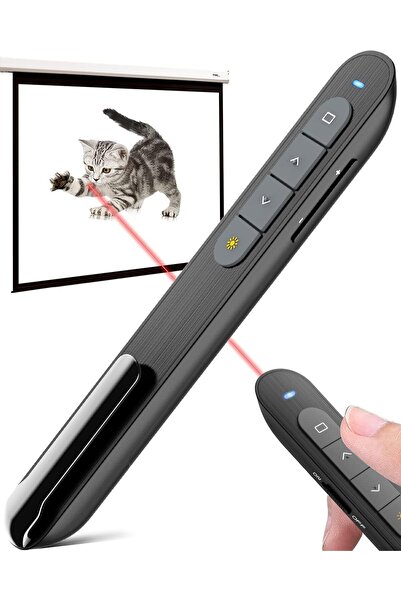 Yellowtech Kablosuz Wireless Sunum Kumandası 2.4G Lazerli Presenter USB PPT S...