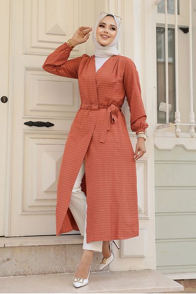 Neva Style Dark Salmon Kimono with Bay 457Ksmn