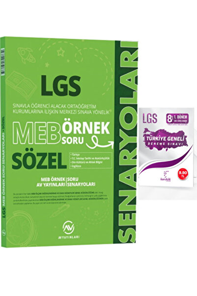 Av Akıllı Versiyon Yayınları Av 8. Sınıf LGS MEB Örnek Soru Senaryoları Sözel...