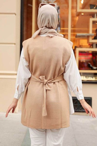 Neva Style - Pulover Biscuit Hijab Tricot 23881bs