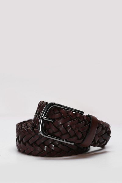 Lufian Quad Men's Leather Belt Brown