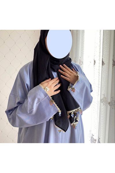 Nimet Abla Butik Hand Embroidered Prayer Robe Suit