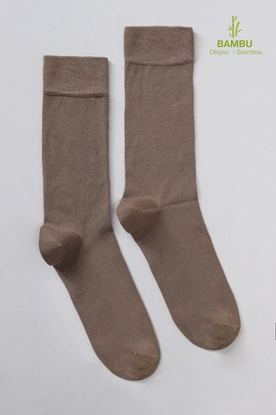 Lufian Beige Colored Koft Men's Socks