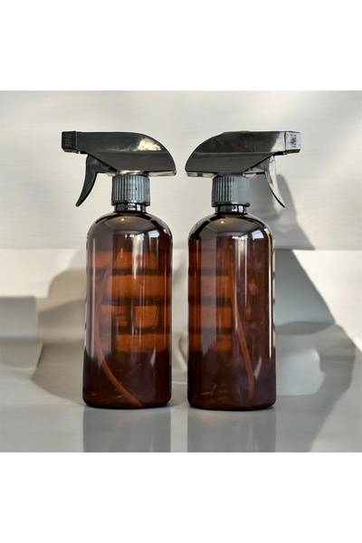 Guridda Home Design 2'li L500 ml Amber Sprey Başlıklı Plastik Şişe Boston
