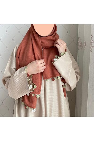 Nimet Abla Butik Hand Embroidered Prayer Robe Suit