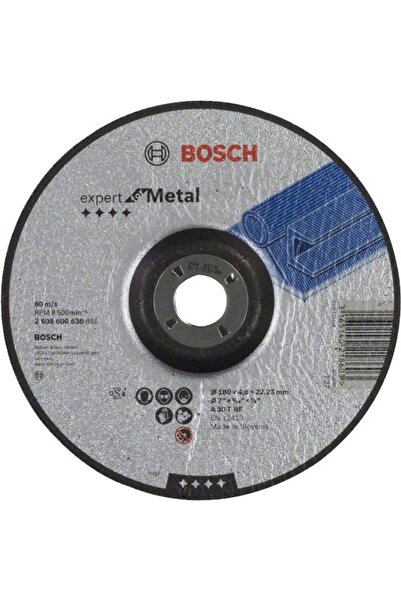Bosch Expert Taşlama Diski Bombeli 180x8mm Metal