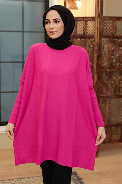 Neva Style الفوشيه الحجاب تريكو المعطف 3399f