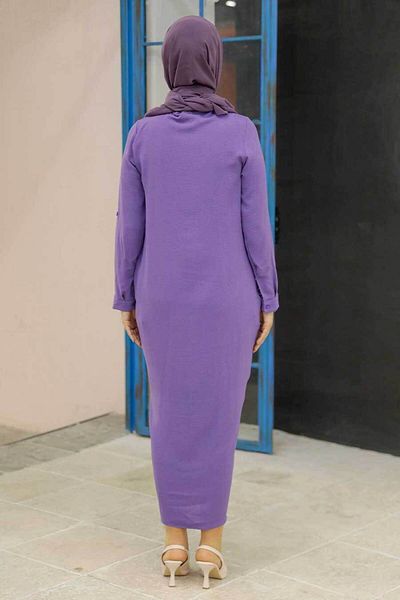Neva Style Rochie Hijab Liliac 34281lıla