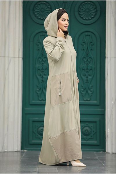 Neva Style Hooded Mink Hijab Ferace 20130V