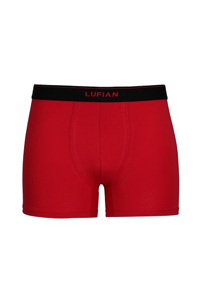 Lufian Men's Red Cotton Gloria Boxers
