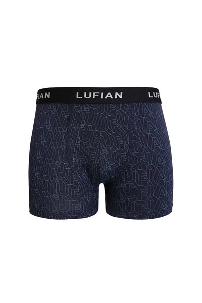Lufian Navy Blue Phoenix Men's Cotton Boxers