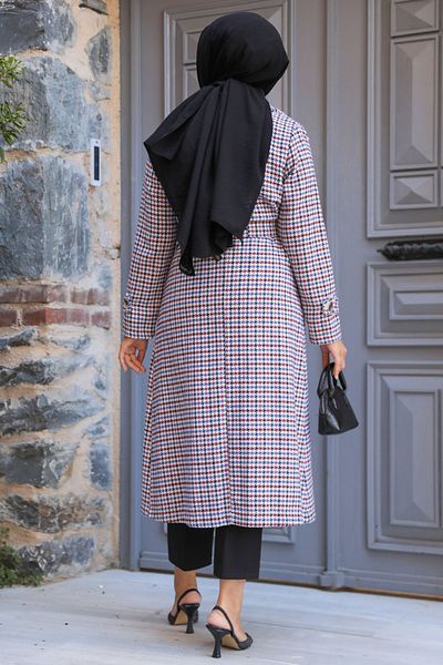 Neva Style Şapcă Hijab cu model de picioare de gâscă 5956mu