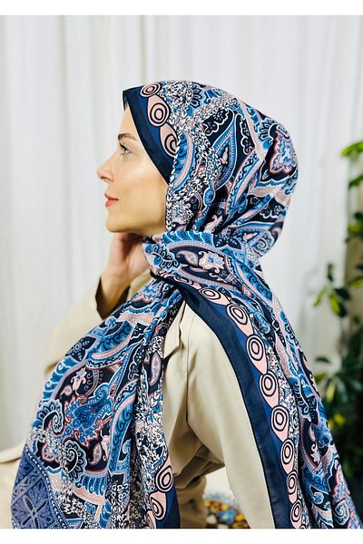 kubbe Zen Soft Cotton Shawl - Capture a Peaceful and Stylish Style with Retro Ethnic Pattern