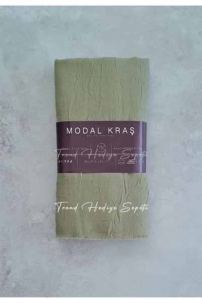 Trend Hediye Sepeti Bamboo Scarf Pistachio Green Color