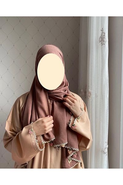 Nimet Abla Butik Hand Embroidered Prayer Robe Suit