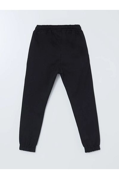 LC Waikiki Lcw Eco Black Elastic Waist Boy's Jogger Sweatpants