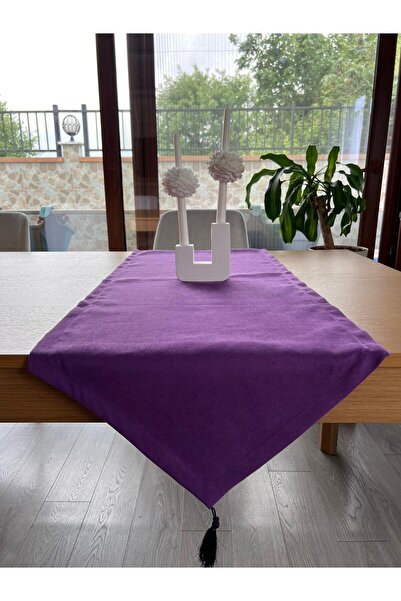 TUĞÇE DEMİR HOME DESIGN DÜZ RENK PÜSKÜLLÜ RUNNER