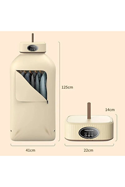 Pell Katlanır Çamaşır Kurutma Makinesi-BEJ
