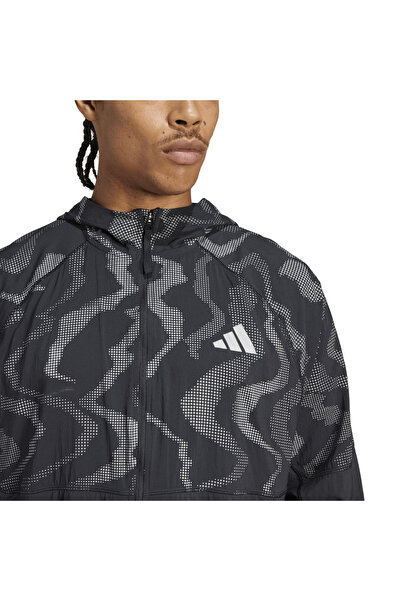 adidas Ult Hivis Erkek Siyah Koşu Ceketi ERKEK KOŞU CEKETİ JD7796