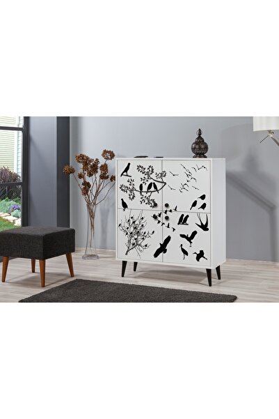 Vivense MULTİKABİN MANYAS DOLAP AHŞAP LAKE AYAK