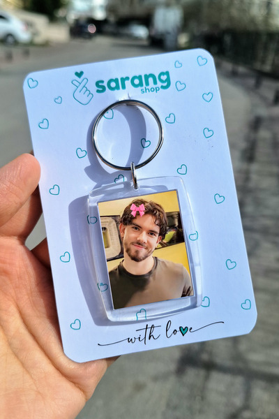 SARANG سلسلة مفاتيح بإطار شفاف - فيران كادوغلو مع القوس