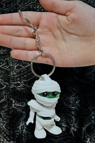 Uzman3D سلسلة مفاتيح المومياء اللطيفة