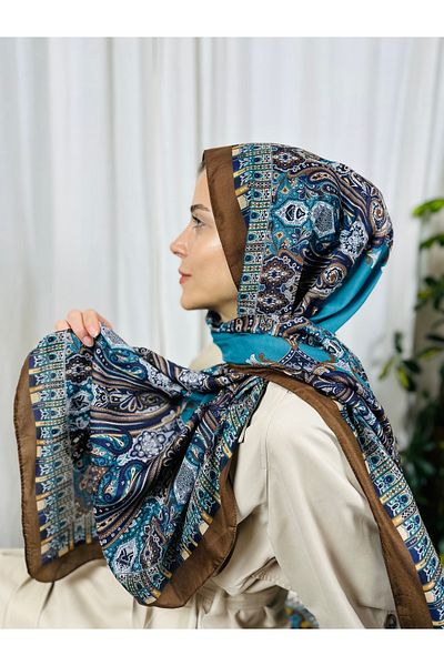 kubbe Intense Retro Pattern Soft Cotton Shawl - Capture a Peaceful and Stylish Style with Retro Ethnic Pattern