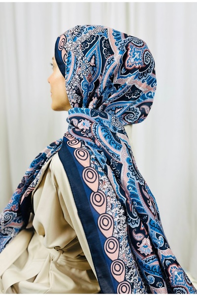 kubbe Zen Soft Cotton Shawl - Capture a Peaceful and Stylish Style with Retro Ethnic Pattern