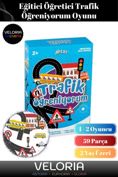 Veloria Premium Seri Zeka Geliştiren Eğitici Öğretici El Göz Koordinasyonu 59...