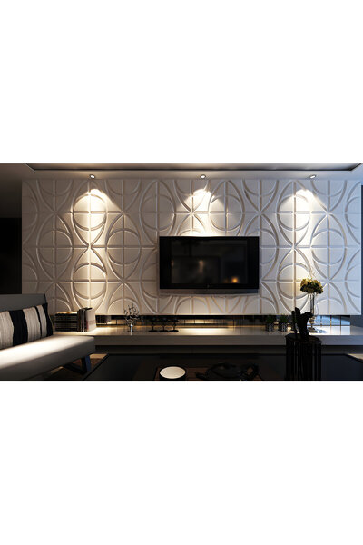 Duvarım 3 Boyutlu Boyanabilir PVC Duvar Paneli Trend (50-50 cm 4 adet-1 metrekare)
