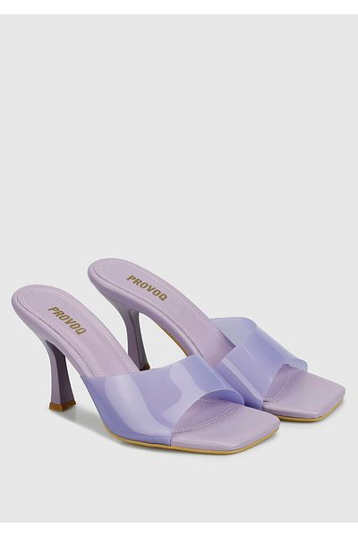 Provoq Lilac Slippers for Women