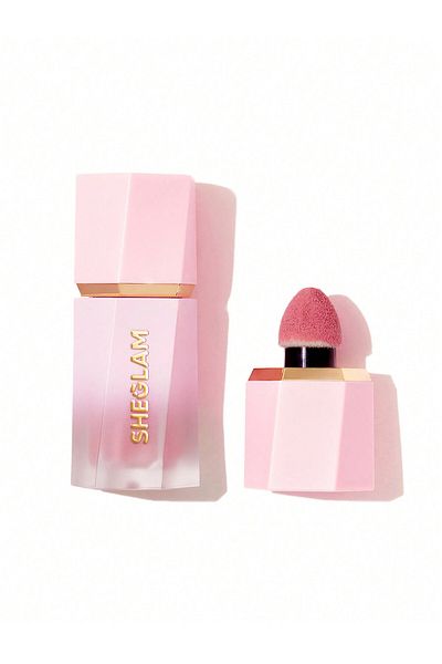 SHEGLAM Makeup - Liquid Blush Matte - Waterproof Gel-Cream Blush with Sponge -love cake