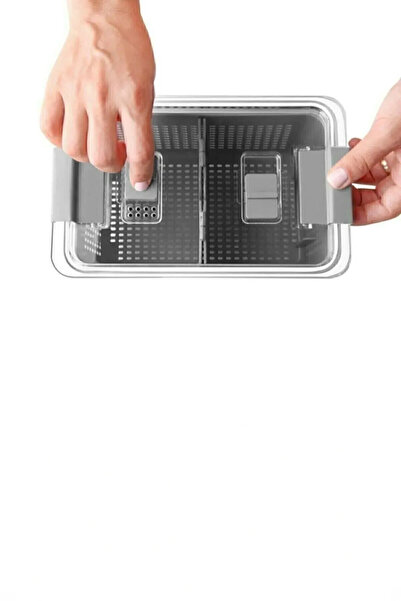 Arar Home 5-Piece 2.5 Liter Strainer Compartment Organizer Refrigerator Airtight Storage Container